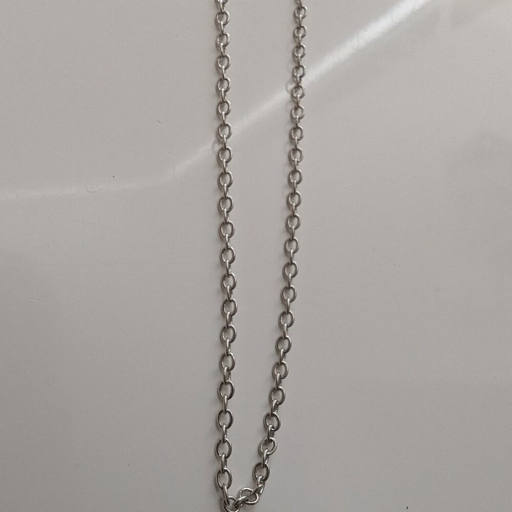 20" L silver chain